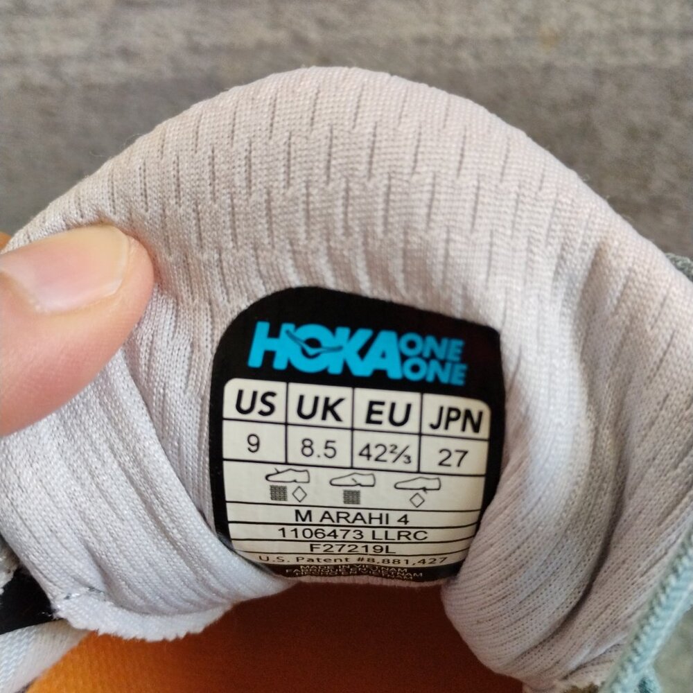 Hoka One One Arahi 4 Mens Running Shoe US 9 EU 42 - Picture 16 of 16